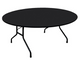 Correll 3/4" Thick Round High Pressure Laminate Folding Table (CL-CF-RND-PX) Black Granite
