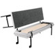 Gray Carpeted Straight Trans-Port Riser by National Public Seating