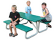 Southern Lil' PikNik 24" x 72" Kids Square Aluminum Picnic Table (SA-P2472L)