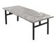 Swirl Seminar Aluminum Folding Table-Satin