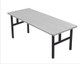 Alulite Banquet Aluminum Folding Table-Matte Silver-H-Style Alulite Banquet Aluminum Folding Table-Matte Silver-H-Style