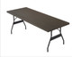 Alulite Banquet Aluminum Folding Table-Walnut-Wish Bone