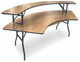 ProRent Plywood Serpentine Bar Riser Shelf-USA Made (MC-PR-SERP-RISER)
