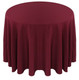 Solid Polyester Tablecloth Linen-Burgundy