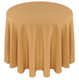 Solid Polyester Tablecloth Linen-Camel