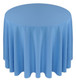 Solid Polyester Tablecloth Linen-Cornflower