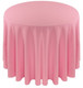 Solid Polyester Tablecloth Linen-Pink