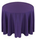 Solid Polyester Tablecloth Linen-Purple