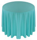 Solid Polyester Tablecloth Linen-Tiffany Blue