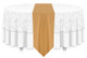 Solid Polyester Table Runner Linen-Camel