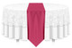 Solid Polyester Table Runner Linen-Hot Pink