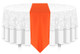 Solid Polyester Table Runner Linen-Neon Orange