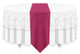 Solid Polyester Table Runner Linen-Raspberry