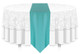 Solid Polyester Table Runner Linen-Tiffany Blue