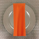 Dozen (12-pack) Solid Polyester Table Napkins-Pumpkin