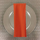 Dozen (12-pack) Solid Polyester Table Napkins-Orange