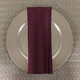 Dozen (12-pack) Solid Polyester Table Napkins-Aubergine