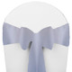 Solid Polyester Chair Sash-Light Blue