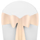 Solid Polyester Chair Sash-Ivory