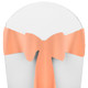 Solid Polyester Chair Sash-Peach