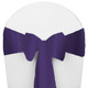 Solid Polyester Chair Sash-Purple