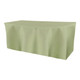 Solid Polyester Fitted Table Box Linen-Celadon