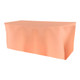 Solid Polyester Fitted Table Box Linen-Peach