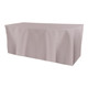 Solid Polyester Fitted Table Box Linen