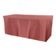 Solid Polyester Fitted Table Box Linen
