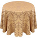 Chopin Damask Tablecloth Linen-Camel