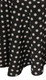 30"H Dots Print Polyester Table Skirting (By the Foot) Includes Velcro Clips-Black with White Dots