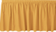 30"H Solid Polyester Shirred Table Skirting (By the Foot) Includes Velcro Clips