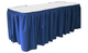 30"H Solid Polyester Shirred Table Skirting (By the Foot) Includes Velcro Clips