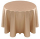 Faux Dupioni Polyester Based Tablecloth Linen-Cognac Caprice