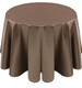 Faux Dupioni Polyester Based Tablecloth Linen-Khaki