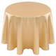 Faux Dupioni Polyester Based Tablecloth Linen-Gold