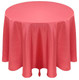 Faux Dupioni Polyester Based Tablecloth Linen-Coral