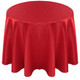 Faux Dupioni Polyester Based Tablecloth Linen-Red