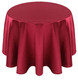 Faux Dupioni Polyester Based Tablecloth Linen-Burgundy