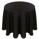 Faux Dupioni Polyester Based Tablecloth Linen-Black
