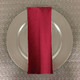 Dozen (12-Pack) Faux Dupioni Polyester Based Table Napkins-Burgundy