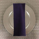 Dozen (12-Pack) Faux Dupioni Polyester Based Table Napkins-Purple