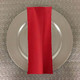 Dozen (12-Pack) Faux Dupioni Polyester Based Table Napkins-Red