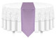 12"W Faux Dupioni Polyester Based Table Runner Linen-Lilac