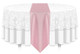 12"W Faux Dupioni Polyester Based Table Runner Linen-Light Pink