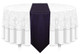 12"W Faux Dupioni Polyester Based Table Runner Linen-Purple
