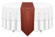 12"W Faux Dupioni Polyester Based Table Runner Linen-Copper