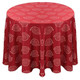 Kaleidoscope Art Deco Jacquard Tablecloth Linen-Crimson