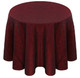Krinkle Crush Fabric Tablecloth Linen-Burgundy