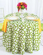 Retro Cirque Geometric Print Polyester Tablecloth Linen